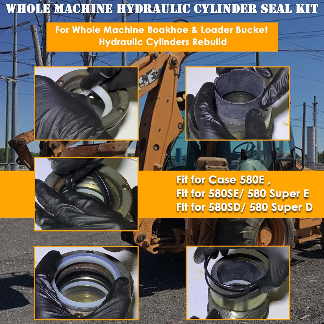 Whole Machine Seal Kit for Case 580SD 580E 580SE 580 Super E Hydraulic Cylinder