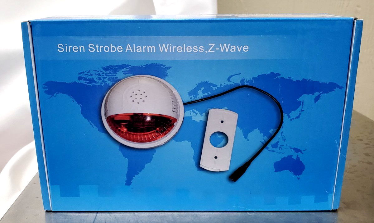 Fortrezz SSA2 Wireless Z-Wave Siren & Strobe Alarm LOUD Visible Strobe