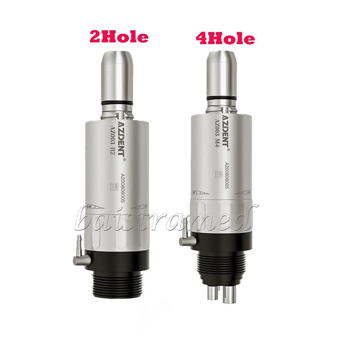 AZDENT Dental Slow Low Speed Handpiece Air Motor 4/2Hole Micromotor E-type