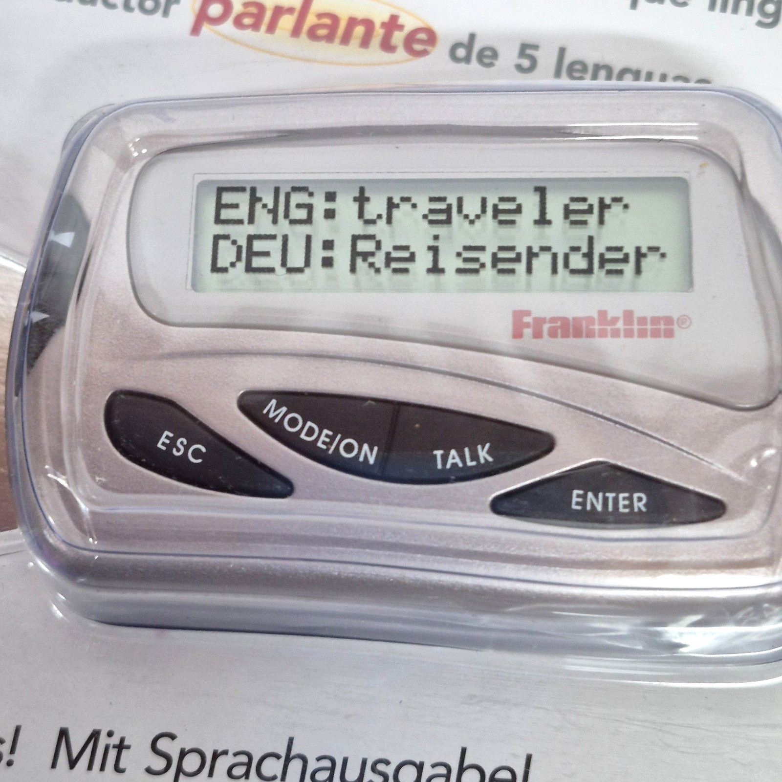 Franklin CST-180 Speaking Spanish English Communicator Translator Sealed