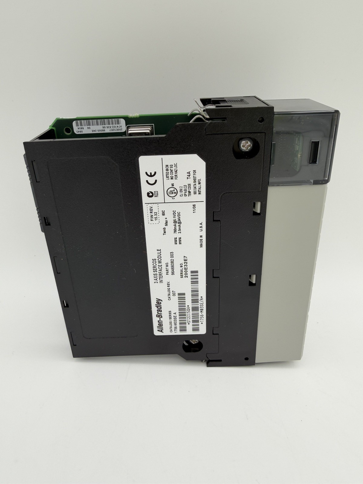 Rockwell Automation Allen Bradley 1756-M03SE 3 Axis SERCOS Interface Module