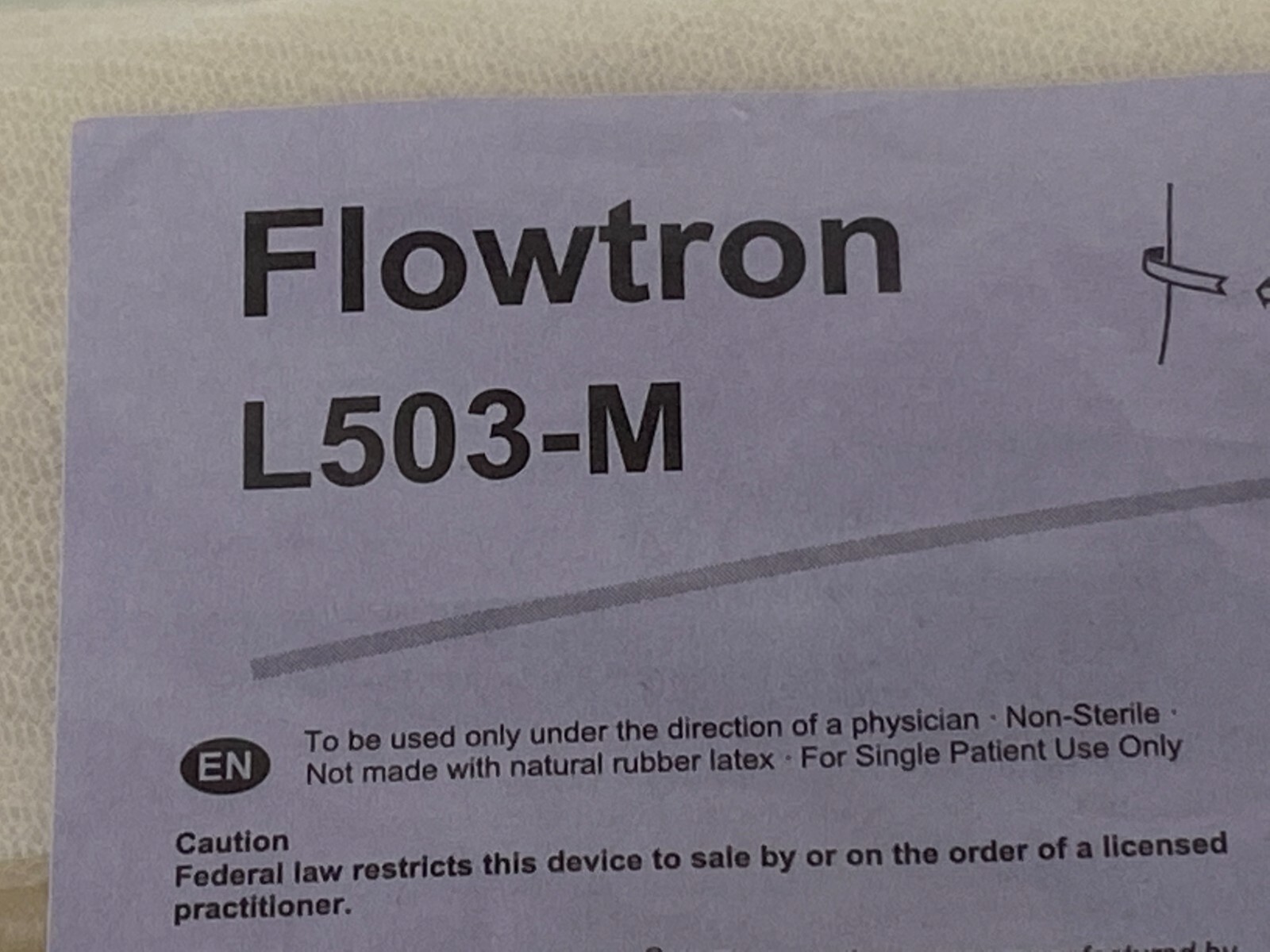 Arjo L501-M Flowtron SCD DVT Compression Garment MEDIUM CALF (*H39*)