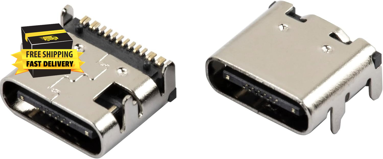USB Type C 3.1 Female Socket 16Pins Solder Connector Jack Port for Electronics P