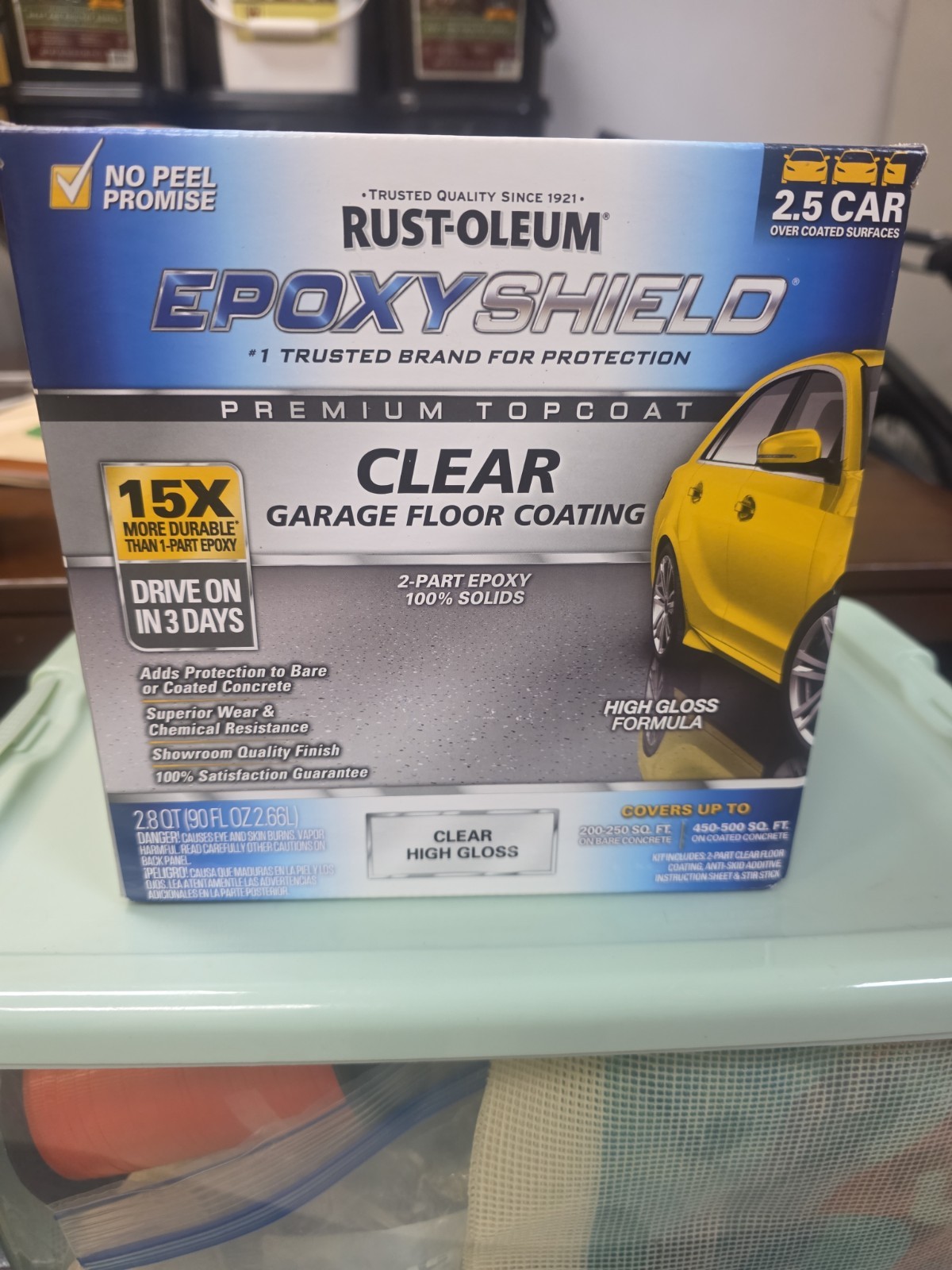 Rust-Oleum 292514 High Gloss Clear Indoor Premium Floor Coating Kit 90 oz.
