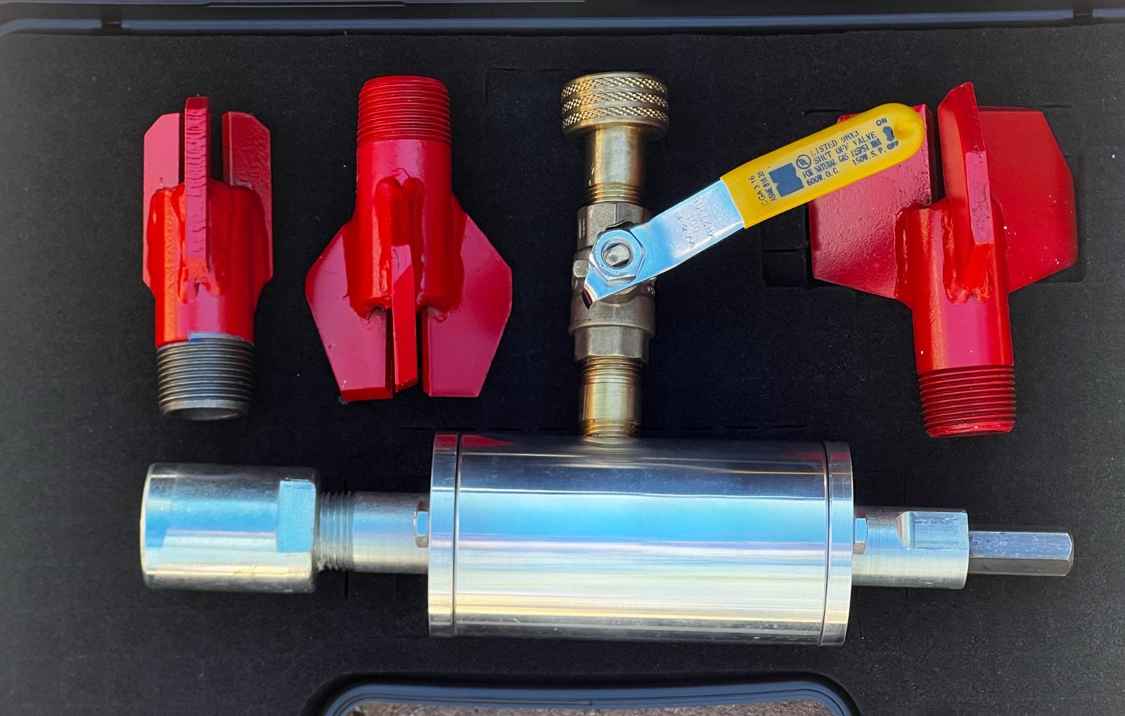 Horizontal Earth Boring Tool (NEW) w/ 1″, 2″, & 3″ Bits & CASE
