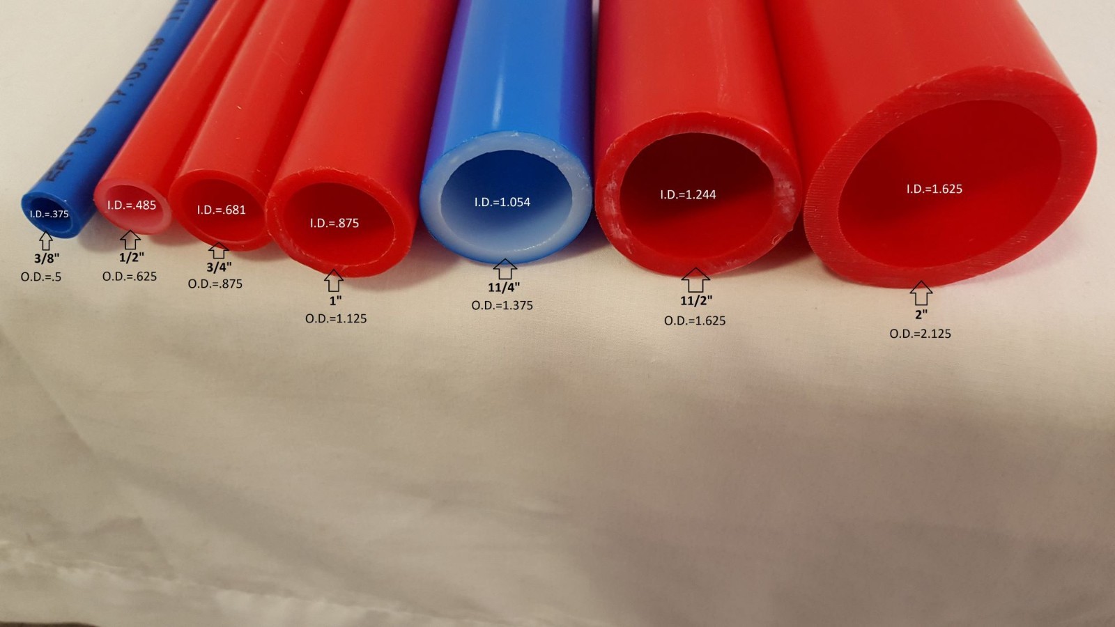 1 1/4″ 250′ Non Oxygen Barrier Blue PEX B tubing for heating and plumbing