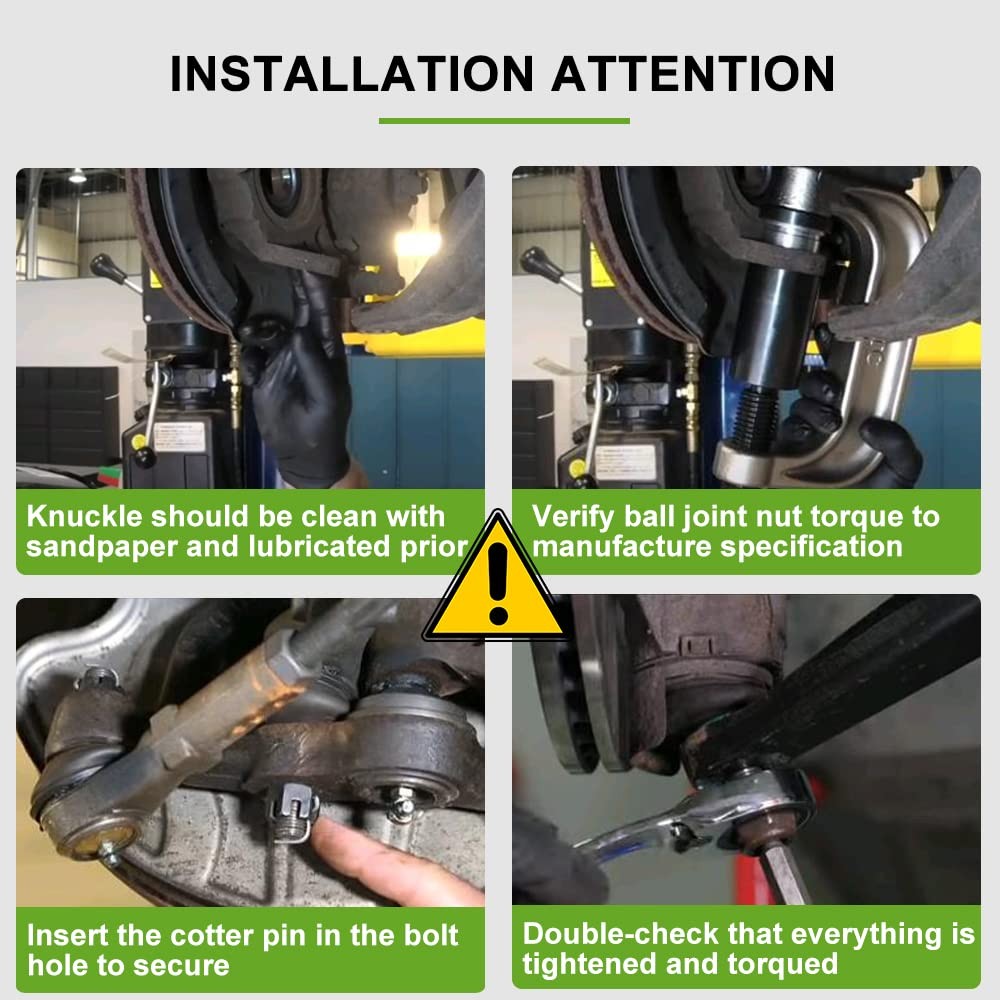 6pcs Inner Outer Tie Rod Ends Steering Rack Boots For 2011-2020 Toyota Sienna