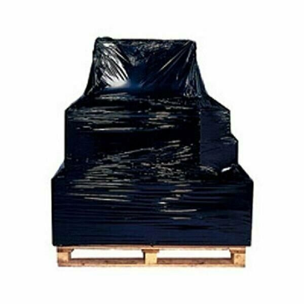 18″ x 1500FT 80 Ga Pallet Wrap Stretch Film Shrink Hand Wrap 1500′ Black 4 Rolls