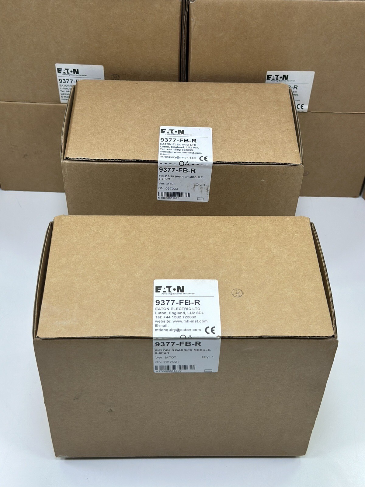 EATON 9377-FB-R FIELDBUS BARRIER MODULE 6-SPUR VER: MT03