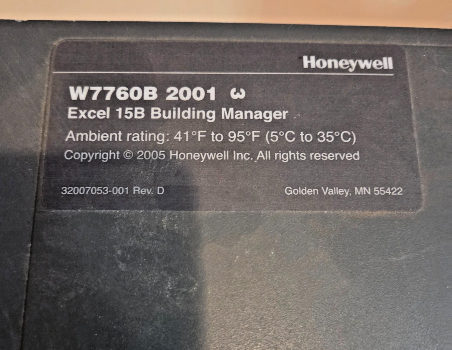 Honeywell W7760B 2001 Excel 15B Building Manager | TESTED, READY W/PS