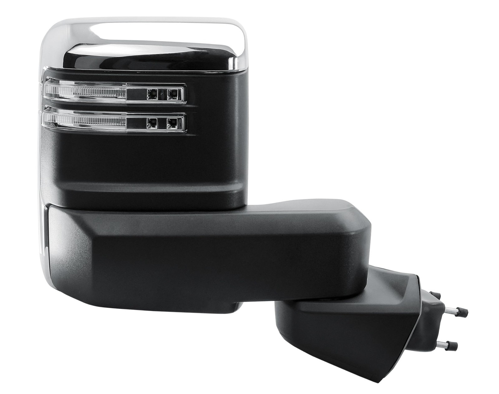 Longling Passenger Right Side Door Towing Mirror Power Heated Glass Blis Chrome