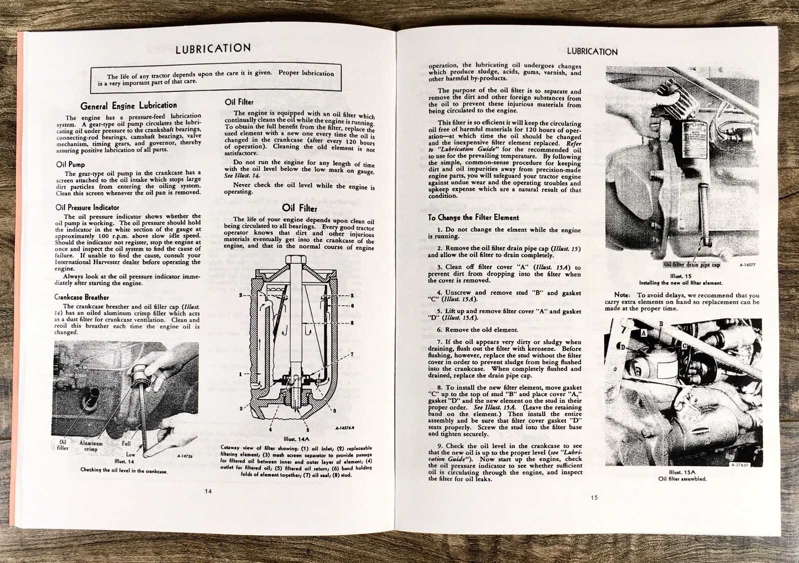 Mccormick Farmall Cub Tractor Operators Owners Manual Ihc Adjustment Carburetor