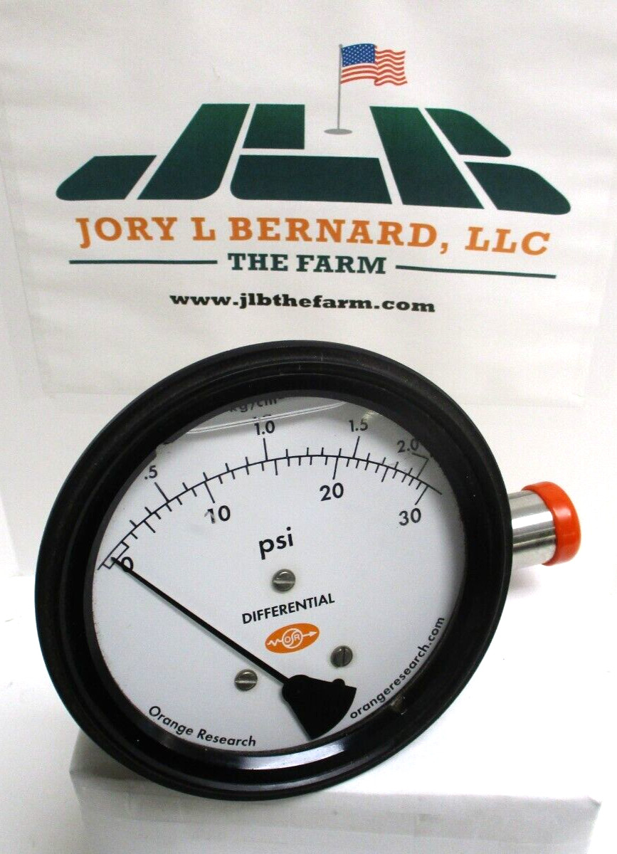 ORANGE RESEARCH , DIFFERENTIAL PRESSURE , 0-30 PSI , 1516DG-1C-4.5B , 1/2″ FNPT