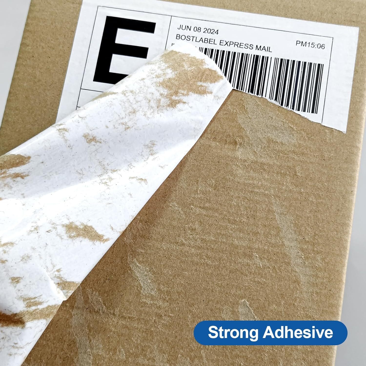 200 Half Sheet Shipping Labels 8.5″ x 5.5″ Self Adhesive Matte White 2 Per Sheet