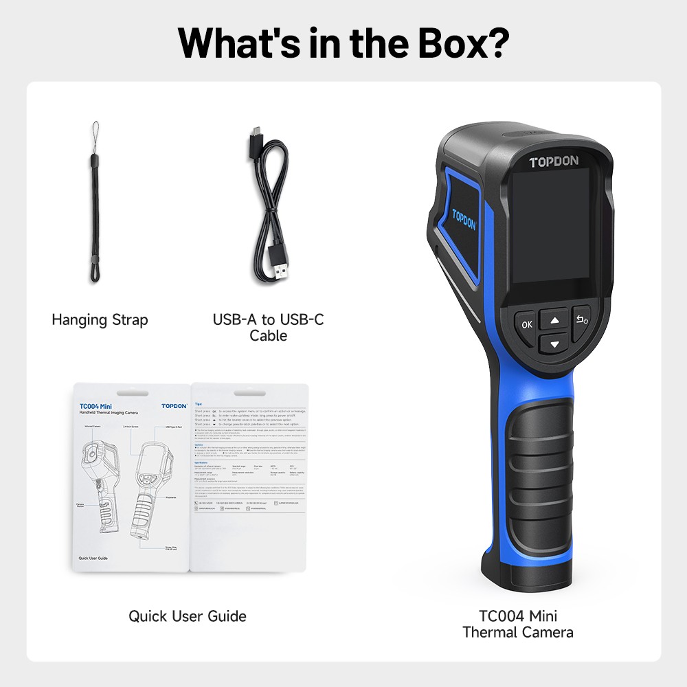 2025 TOPDON TC004 Mini Thermal Imaging Camera 240*240 IR Long Battery Life US