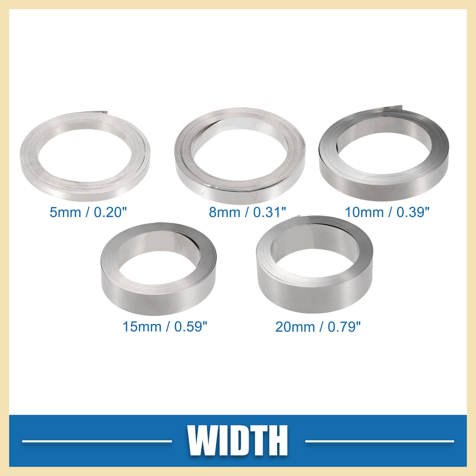Nickel Plated Strip Tape 0.2x15mm 32.8ft for 18650 Battery Pack Welding for Auto