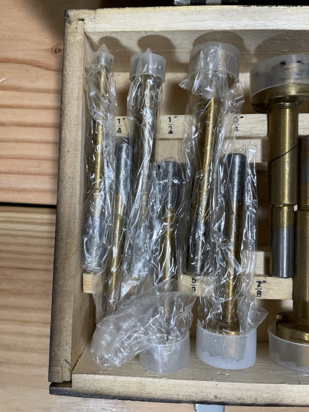 Cummins Industrial 16Pc Titanium Coated Forstner Bit Set No. 6831 Vintage