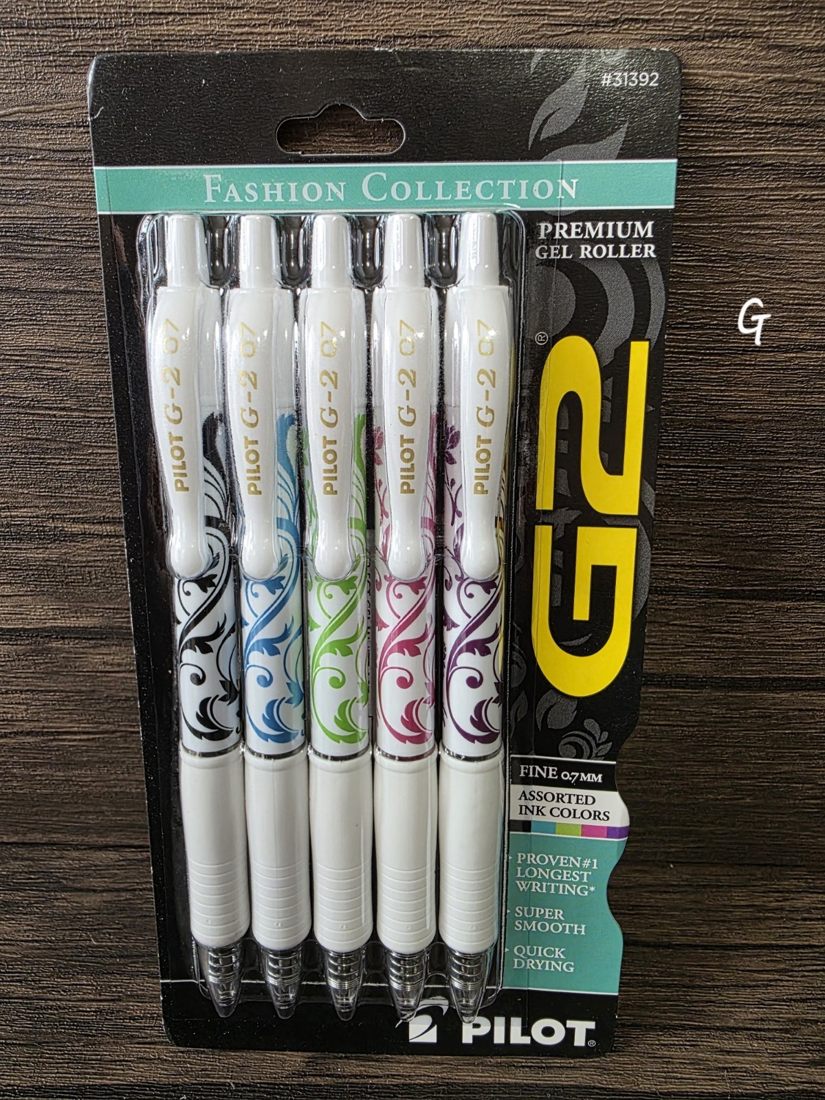 PILOT G2 (5 Pack) Assorted Colors Fashion Fine 0.7mm Retractable Gel Roller Pens