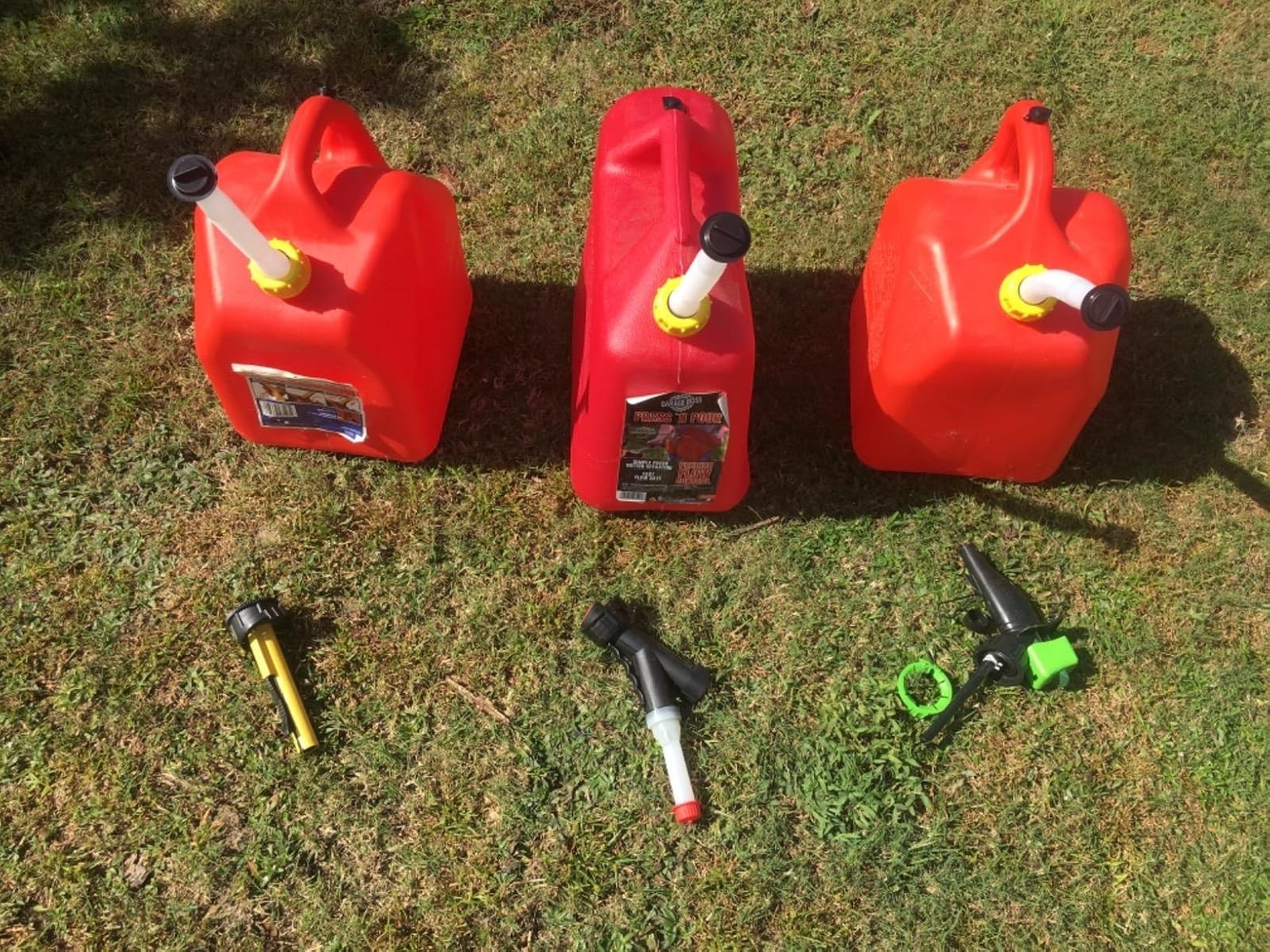 KP- 3 SETS EZ Pour Durable Gas Can Spout Replacement -Fits Midwest/Blitz/Scepter