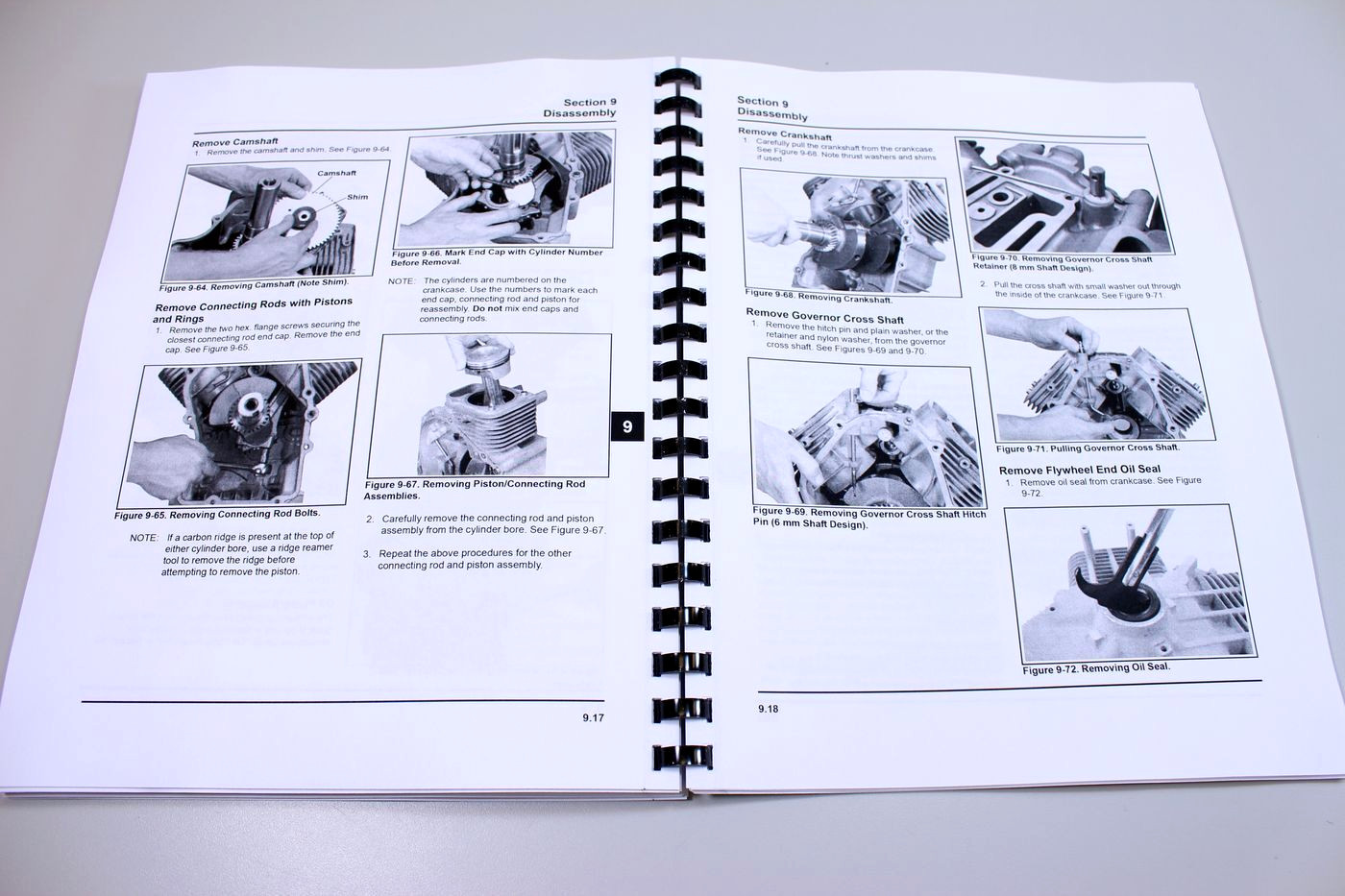 Kohler Command Pro 27 Ch18-745 Horizontal Engine Service Repair Manual Book