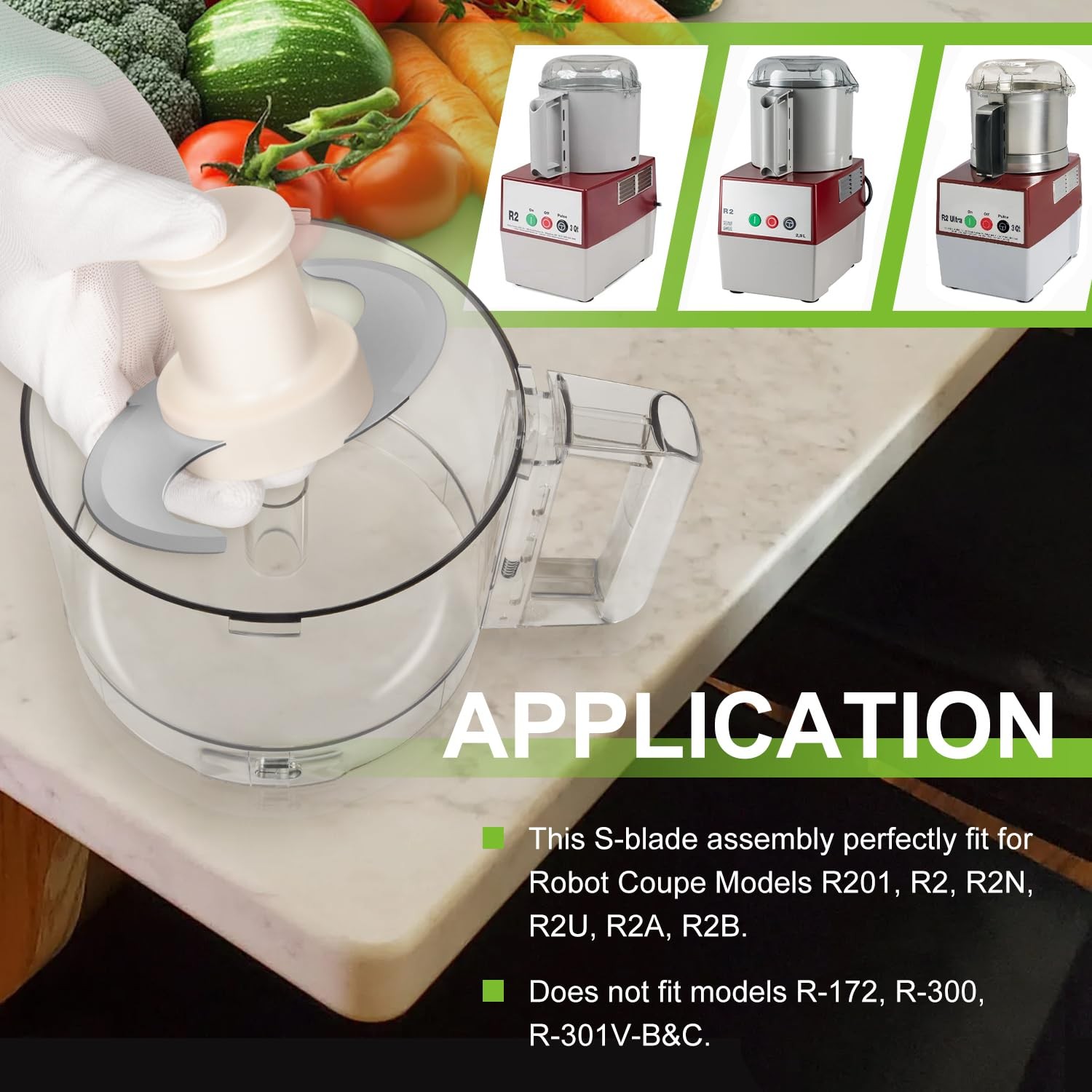27055 ”S” Blade Replacement For Robot Coupe R2 Series Food Processor