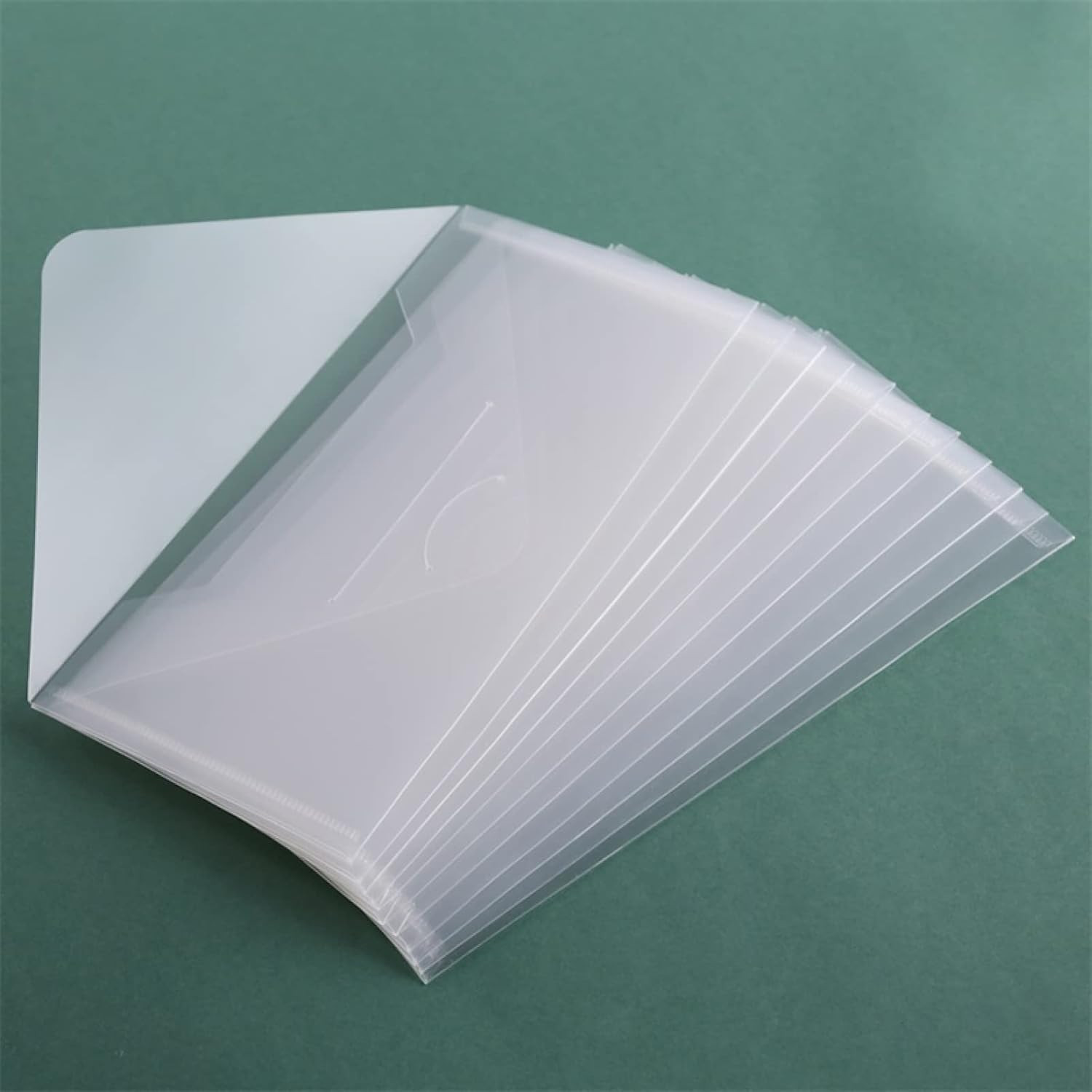 10 PCS 4.5”X9.5” Clear Storage Envelopes Pockets Resealable Plastic Bags for C