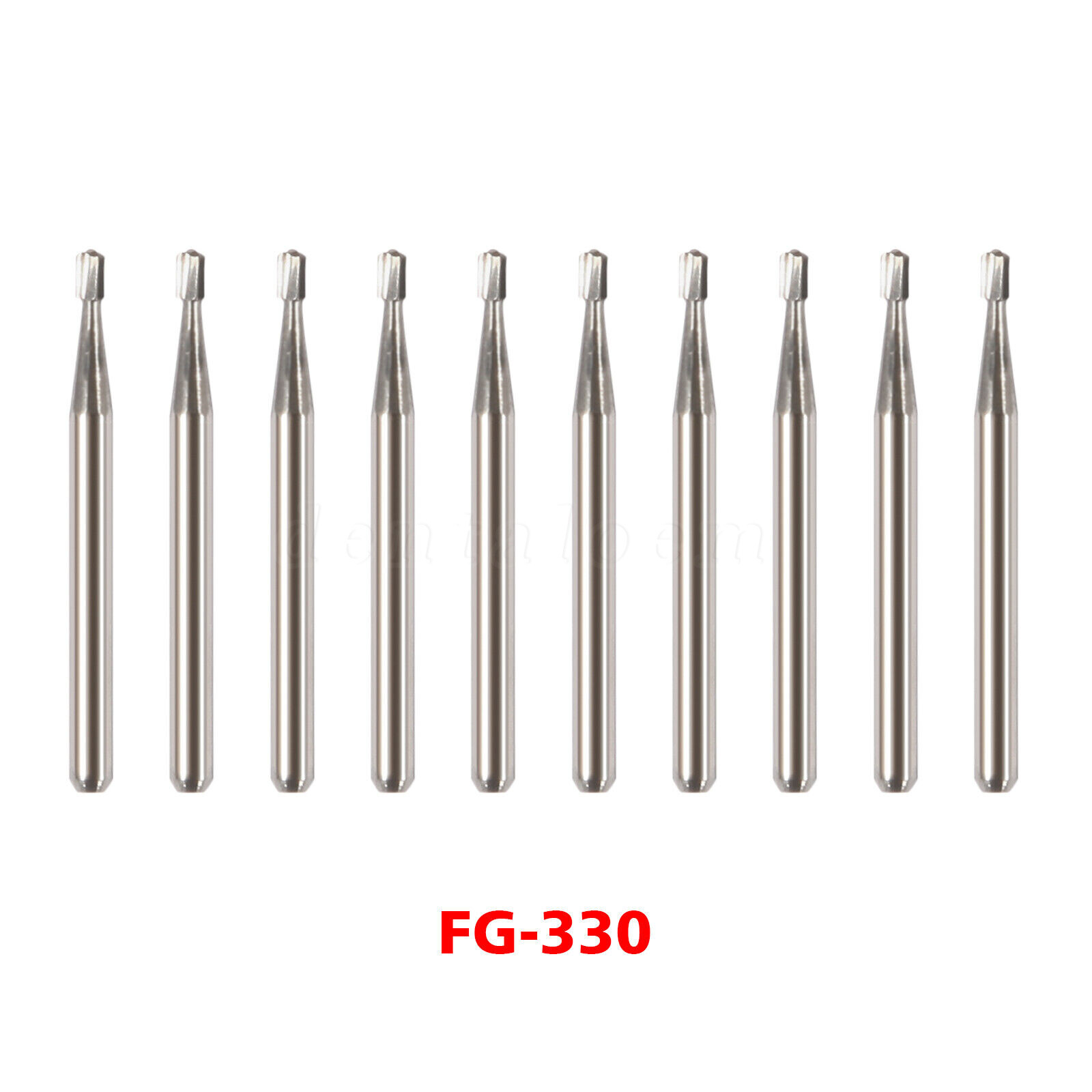 100 New Dental Carbide Burs Bur FG # 330 Pear for High Speed Handpiece