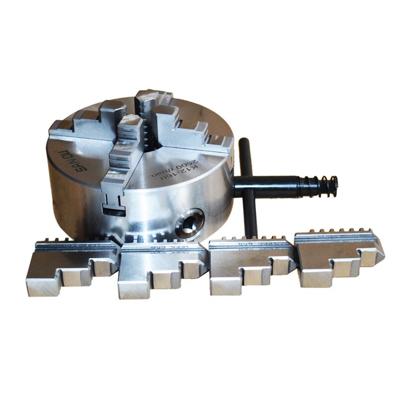 4 Jaw Lathe Chuck 6″ Manual Chuck K12-160 Self-centering Lathe Tool Fixture