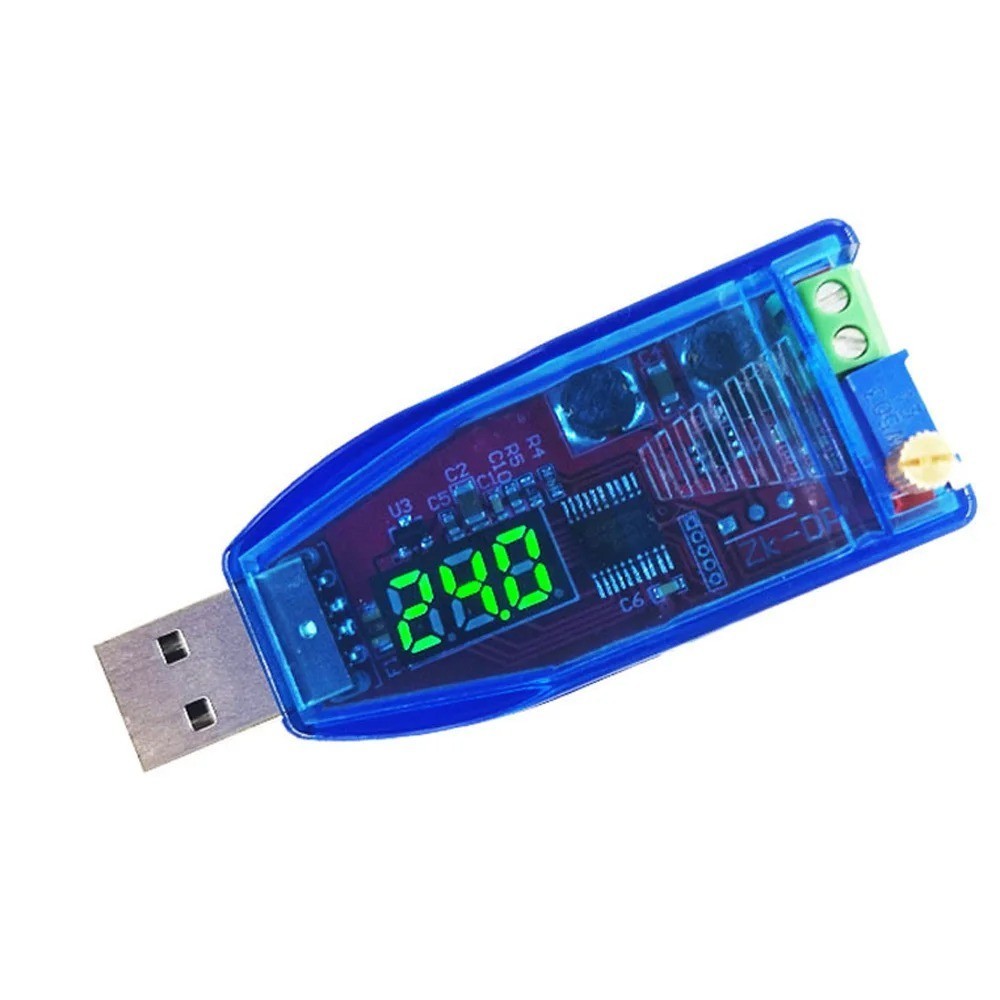Green 5V to 1-24V USB Step Up Down Power Supply Module Buck Boost Converter NEW