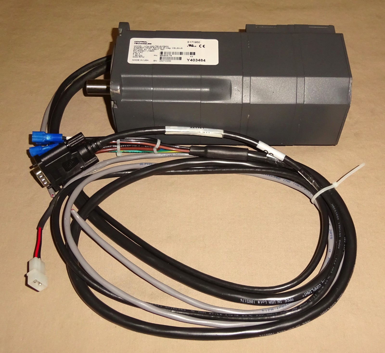 Control Techniques NTM-330-TBNS-PBP5 Servo Motor NTM330TBNSPBP5 960905-78 NEW