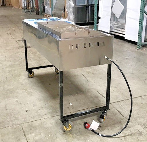 NEW 65″ Taco Cart Griddle Warmer Fryer Stainless Steel Propane LP BBQ G36W2