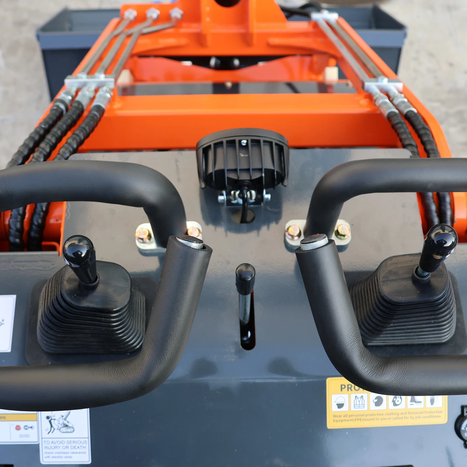 New 24HP Mini Skid Steer Loader 4-in-1 Bucket 3-Stage Pump Hydraulic System