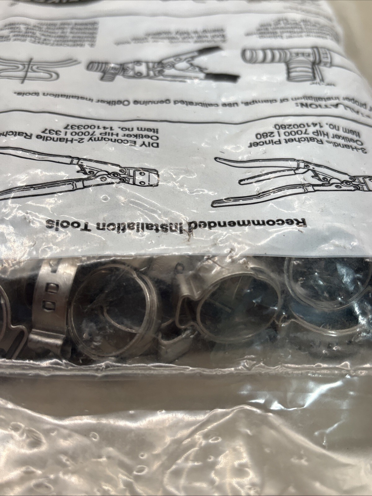 Oetiker 16707872-100Grag Grip Clamp, 1/2”, Pk100