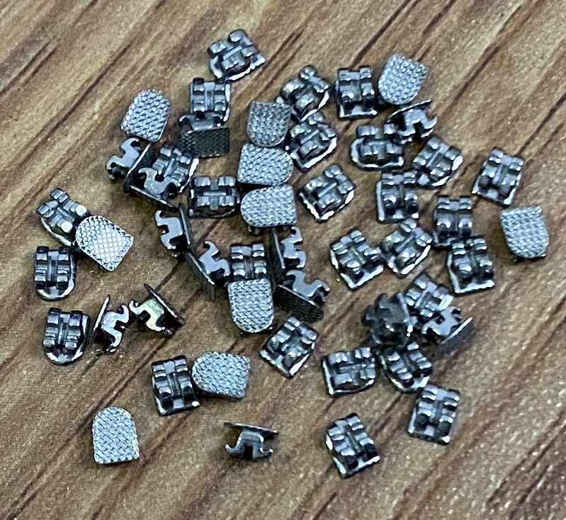 100 Pcs Dental Orthodontic Metal Brackets Mini Roth 022 345 Hooks Braces In Bulk