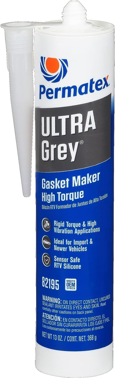 Permatex ULTRA GREY Rigid High-Torque RTV Silicone Gasket Maker – 6EA