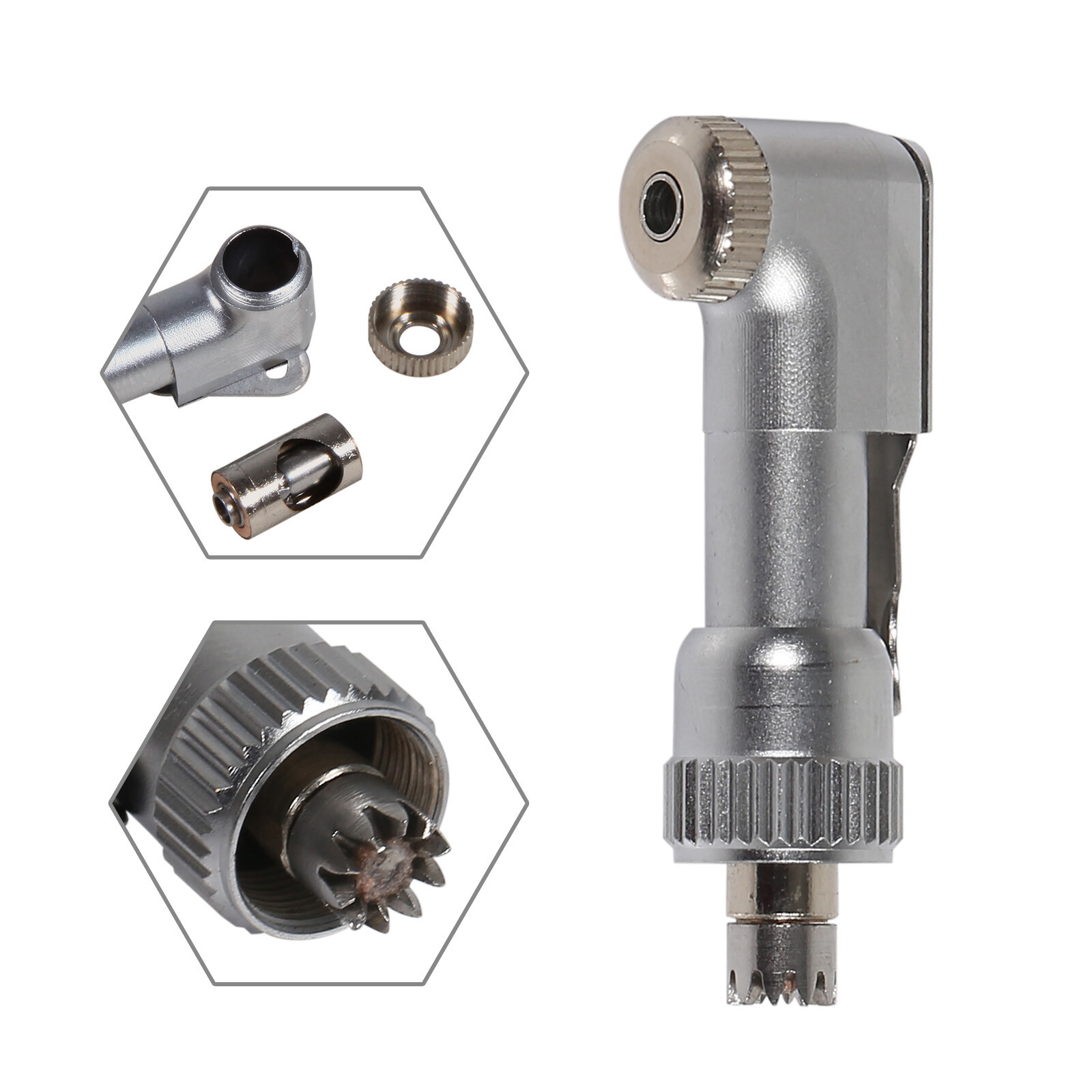 1-10 NSK Style Dental Latch E-Type Contra Angle Head F/ Slow Low Speed Handpiece