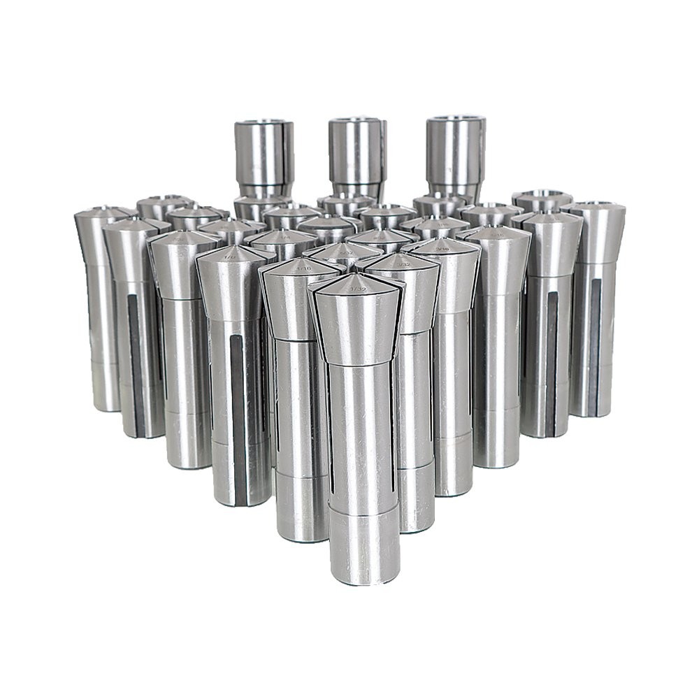 29Pcs R8 Spring Collet Set Fractional 1/32″ To 1″ High Precision for Bridgeport