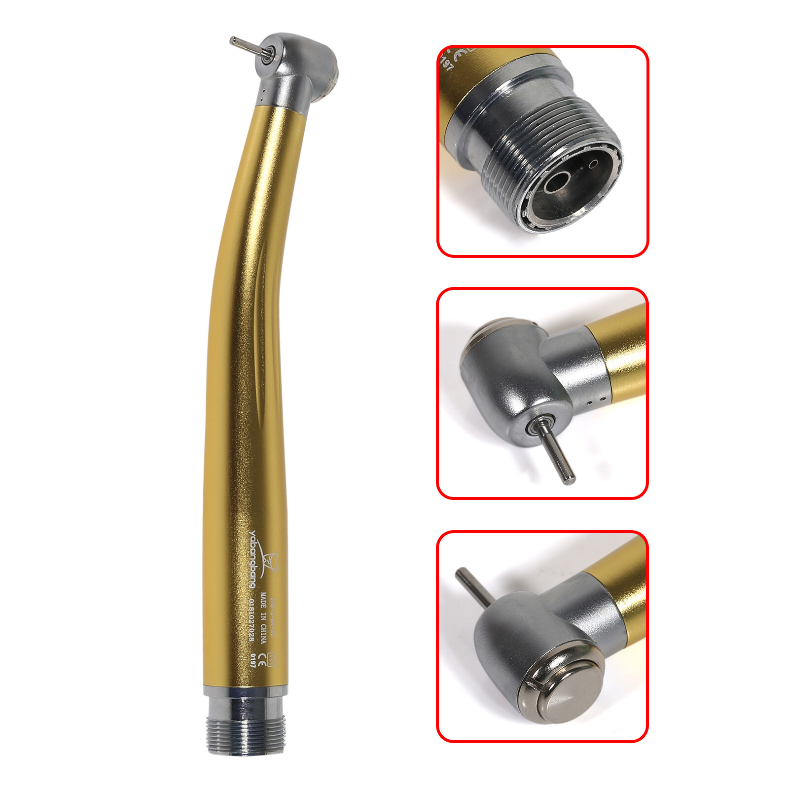 NSK Style Dental High Speed Turbine Handpiece Push Button 2/4Hole SANEDNT/YABANG