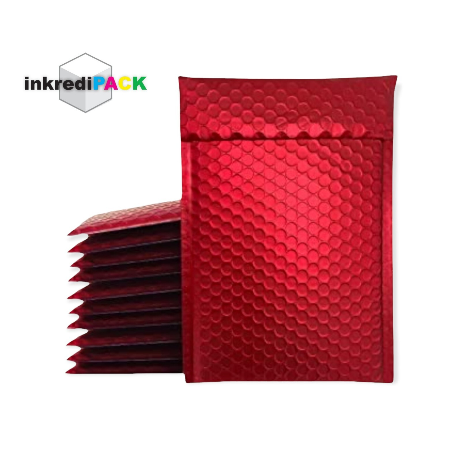 InkrediPack™ 4X8 #000 – 300 Pack – Metallic Bubble Mailers (Usable Size: 4X7)