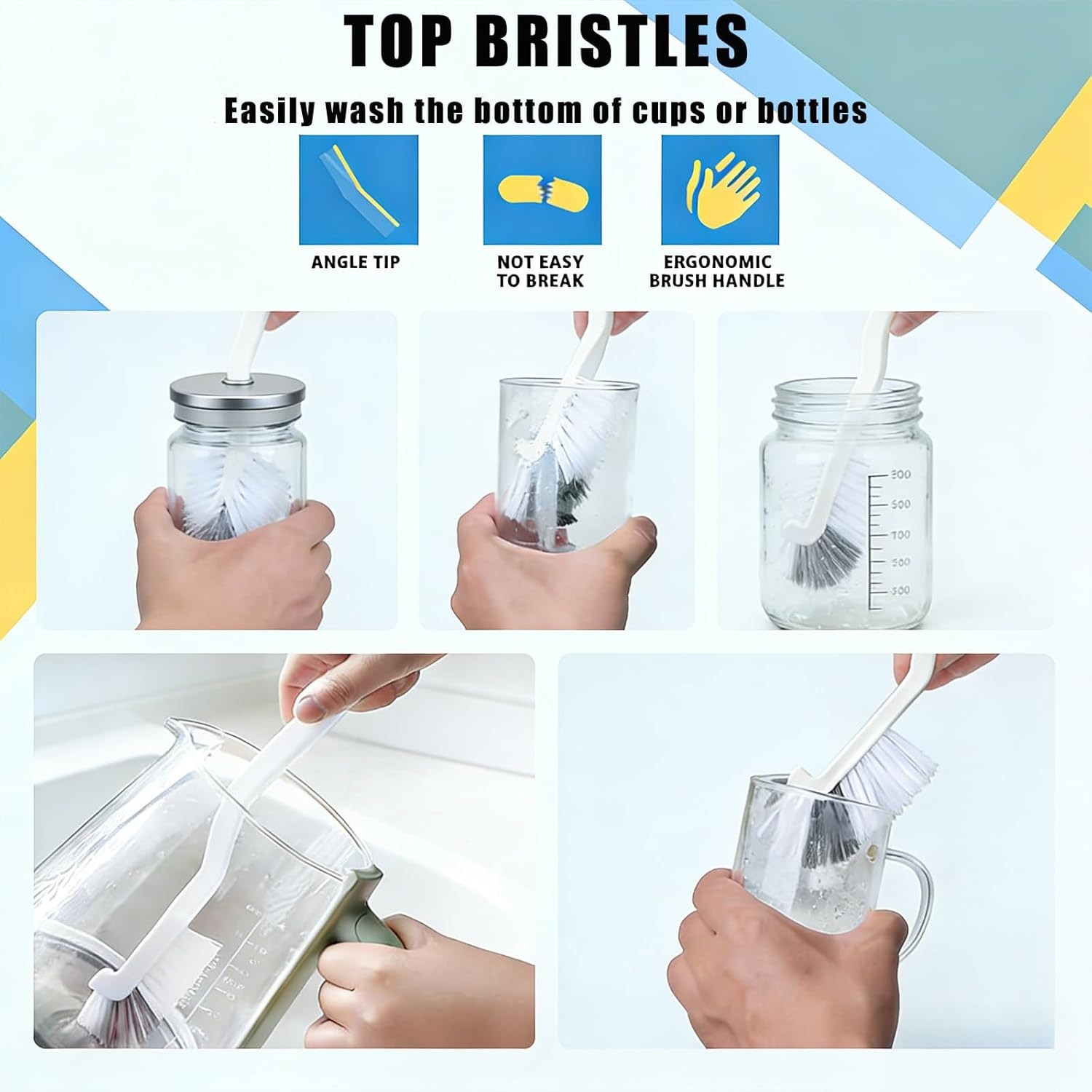 12 Pack Crevice Cleaning Brush Set Hard Bristle Gap Cleaning Tool