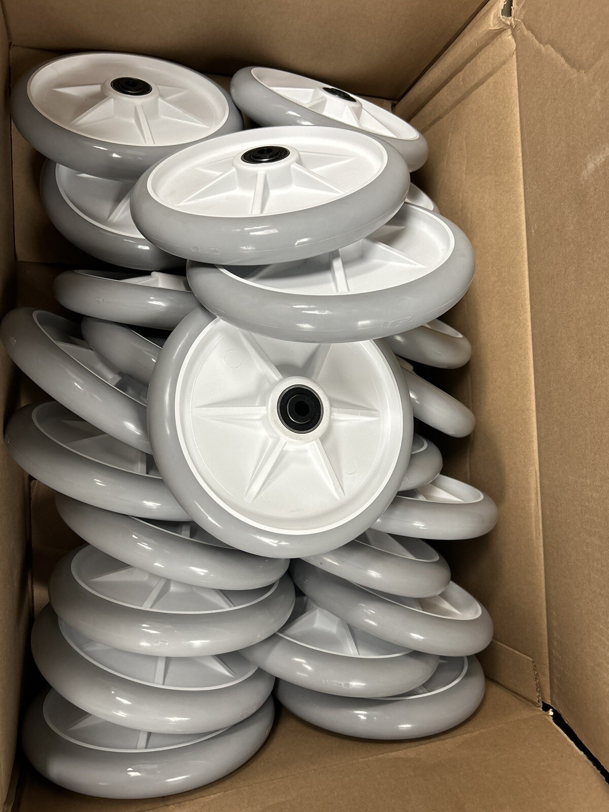 Lot of 4 Stryker Stretcher 8” Standard Wheel Grey