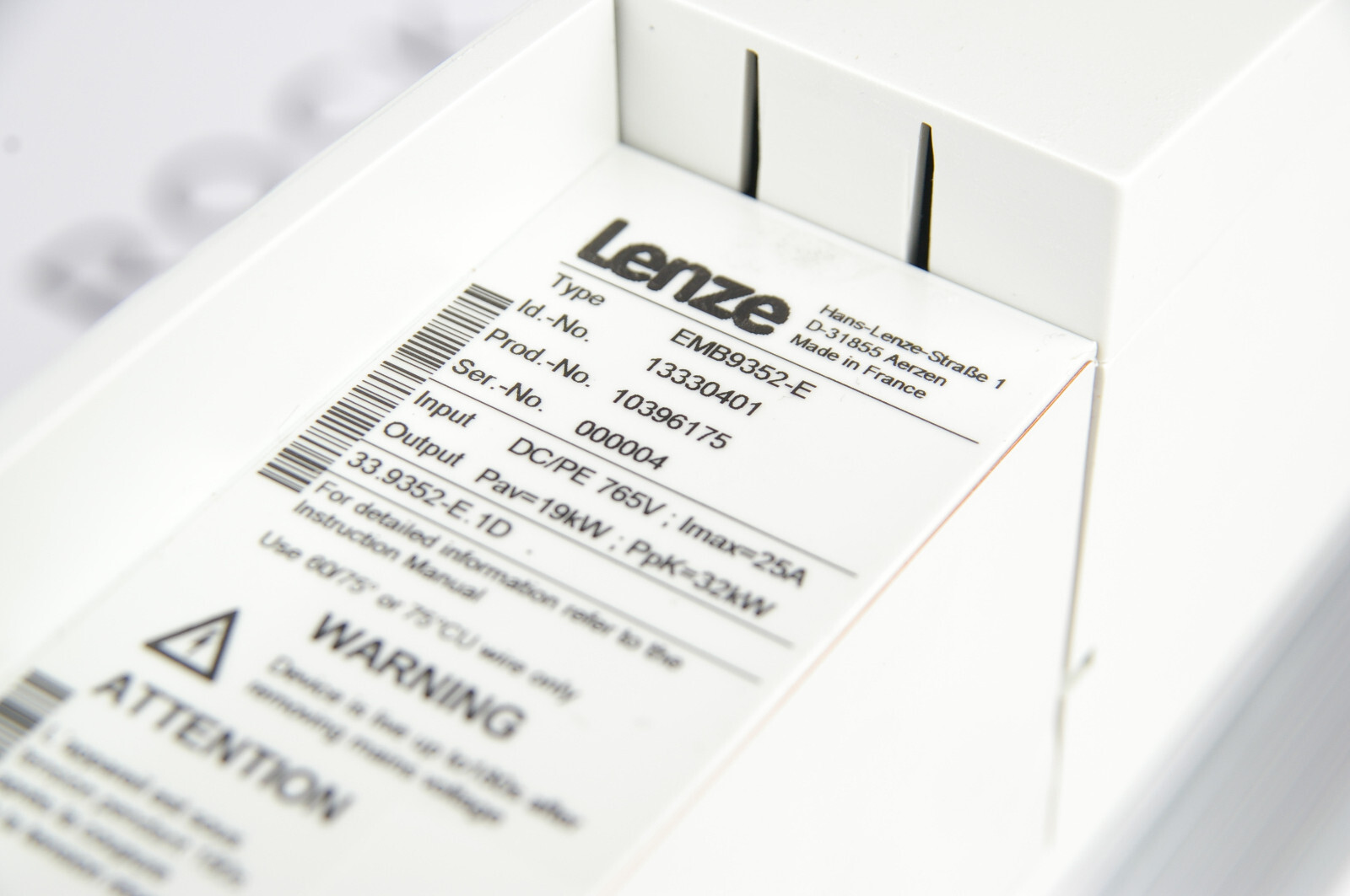 Lenze EMB9352-E 13330401 Brake Module