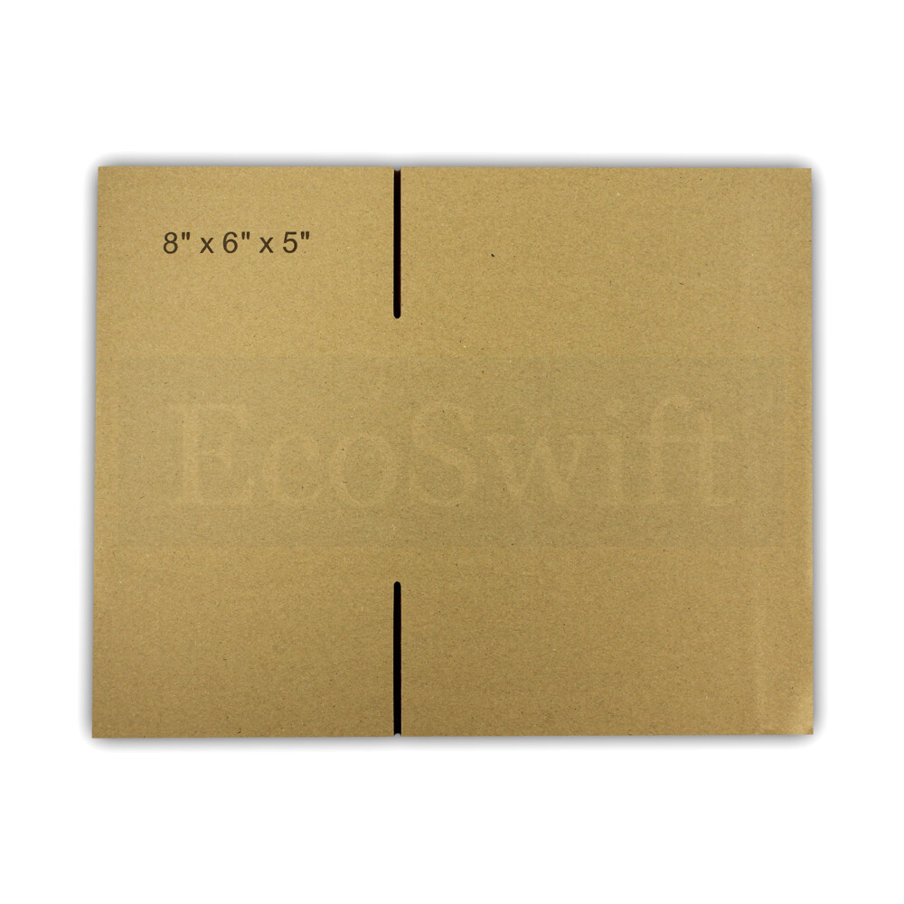 1-100 8x6x5 “EcoSwift” Cardboard Packing Mailing Shipping Corrugated Box Cartons