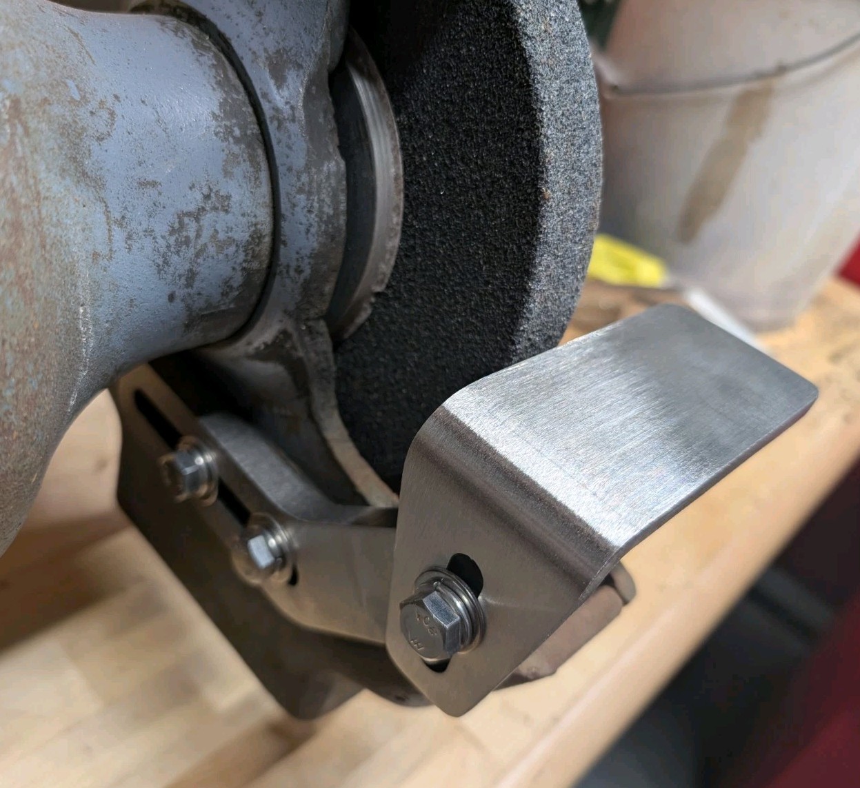 New 10in Baldor Bench Grinder Stainless Steel Tool Rest Assembly