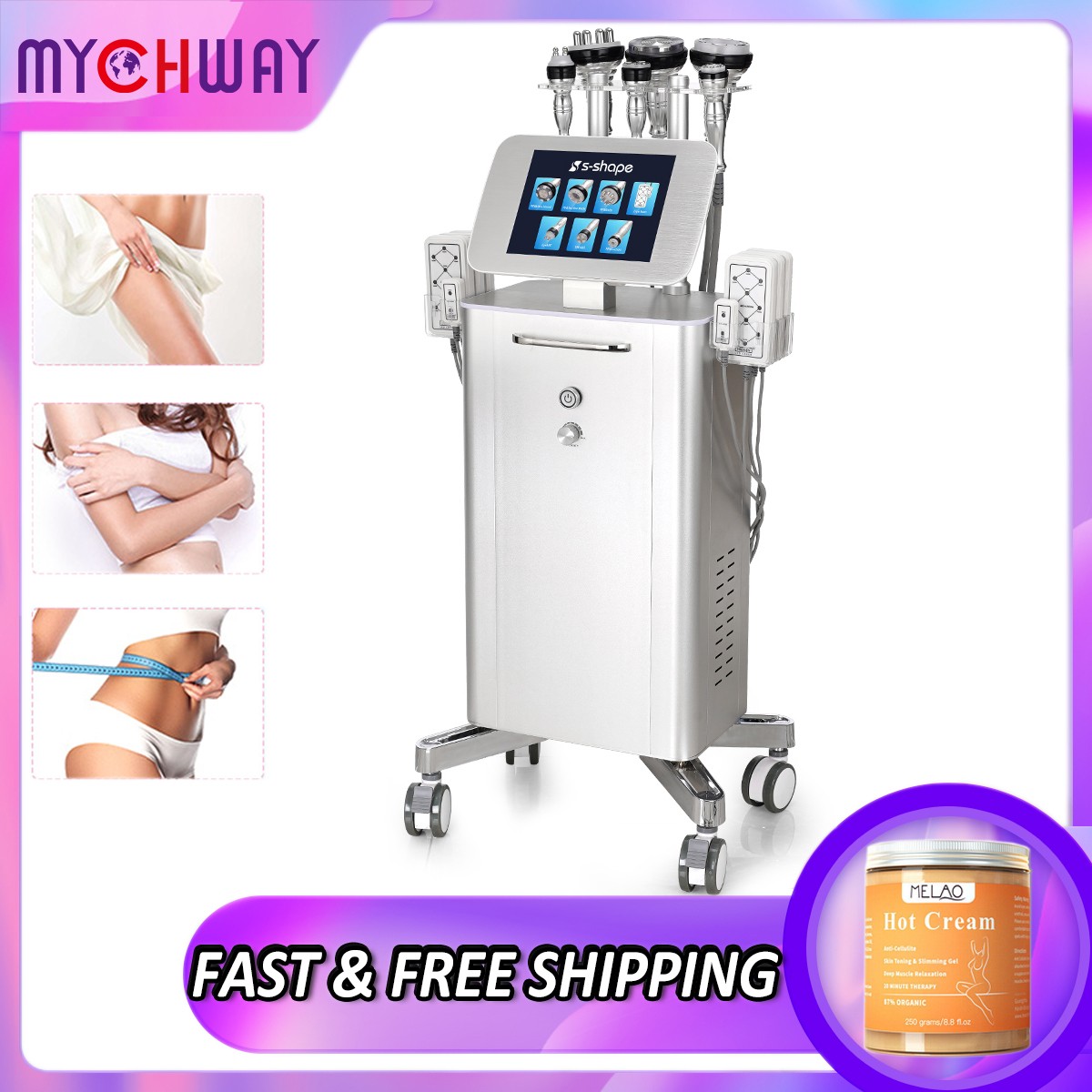 Professional 7 in 1 Standing Beauty Machine for Body & Facial Management Salon