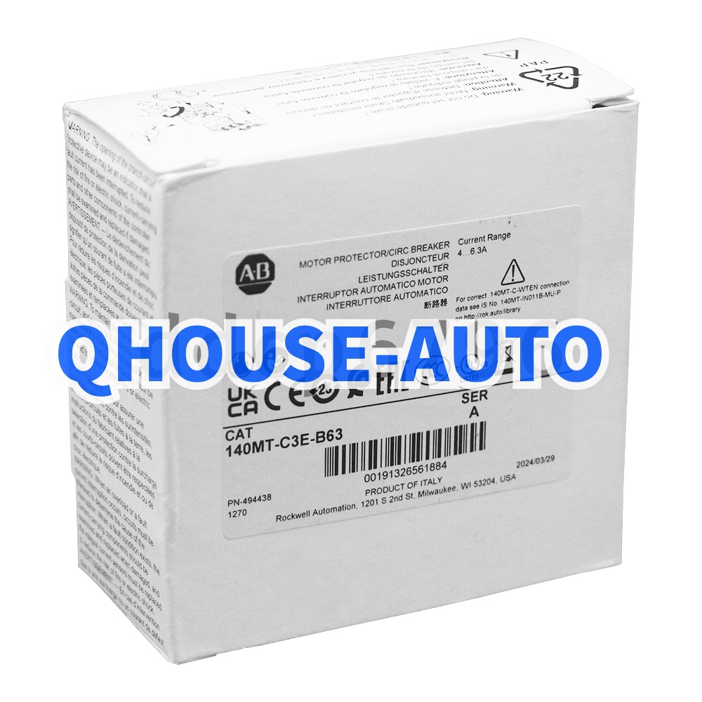 Allen Bradley 140MT-C3E-B63 Motor Protection Circuit Breaker New Brand AB