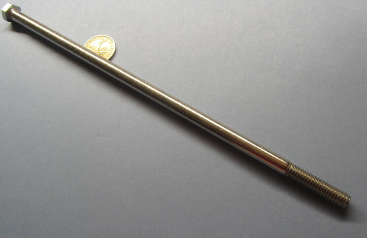18-8 Stainless Steel Bolt, PT, 3/8″-16 x 11.0″ Length, 3 pcs