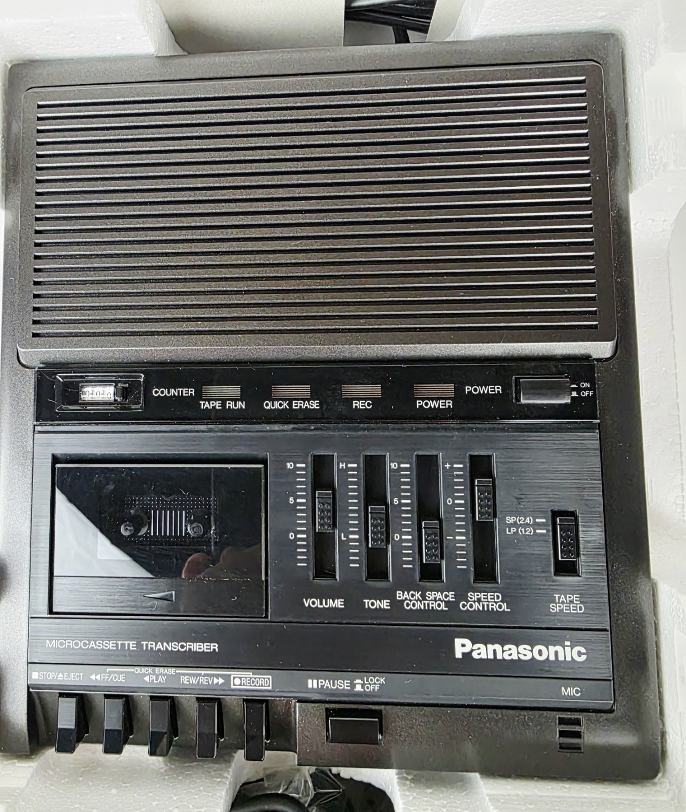 Panasonic RR-930 Microcassetter Trascriber Recorder Foot Controller READ PLEASE