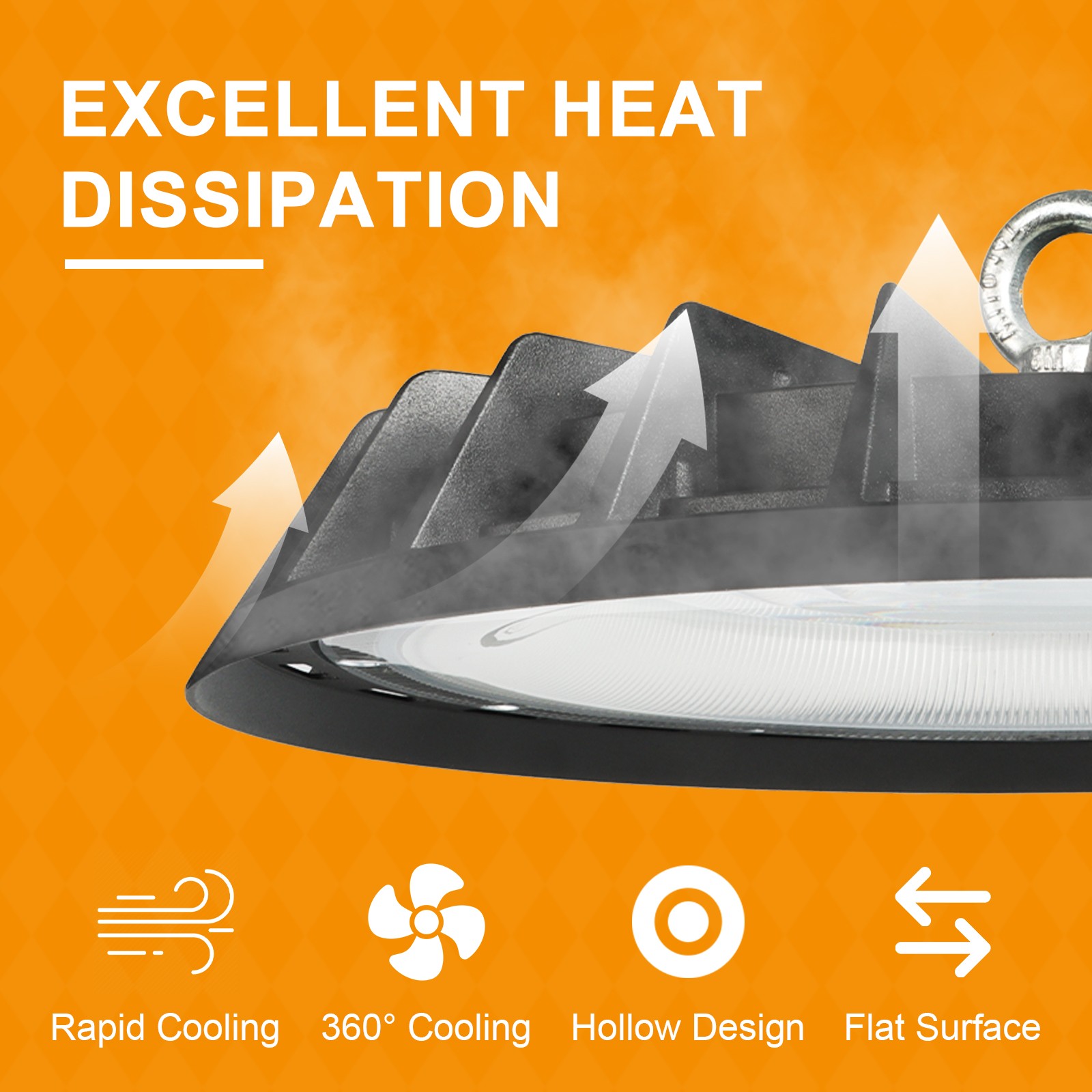 10 Pack 500W UFO Led High Bay Light Shop Industrial Commercial Factory Warehouse
