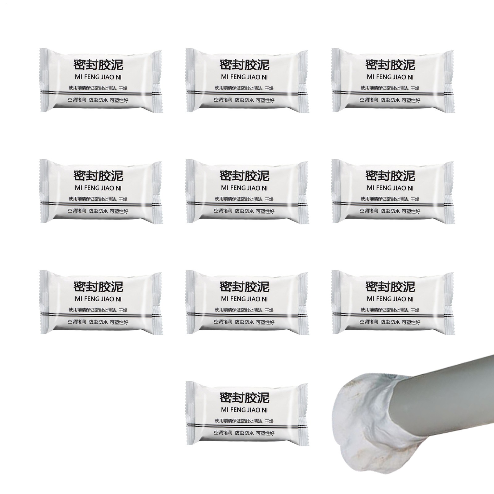 Mastic Sealant 10 Pcs Sealant Clay Waterproof Cement Concrete Crack Filler
